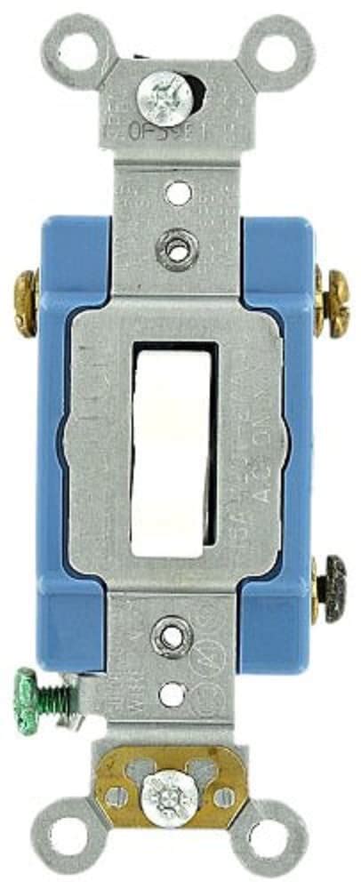 Leviton 1203-LHW 15 Amp, 120 Volt, Toggle Lighted Handle, Illuminated ...