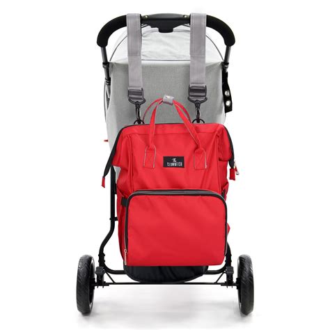 Diaper Dash Multipurpose Diaper Bag Backpack Red Polyester Organizer ...
