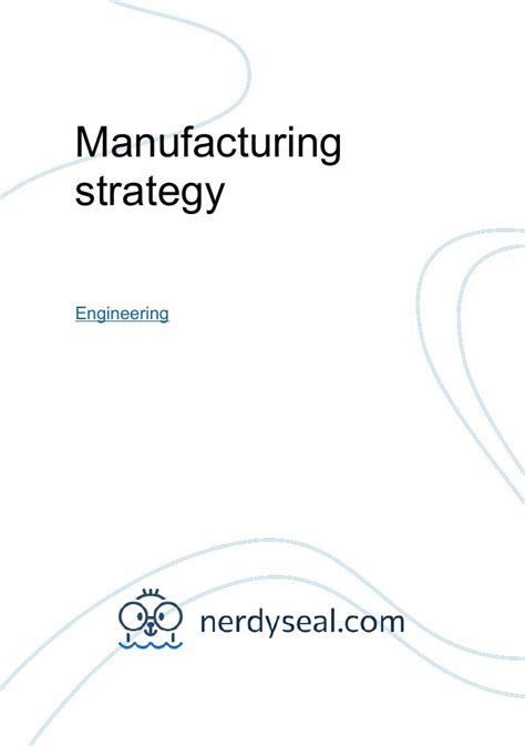 Manufacturing Strategy 的图像结果