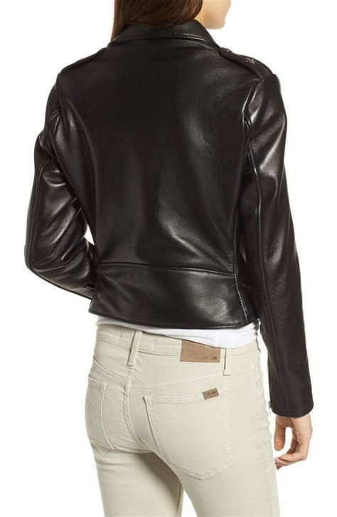 Flora Winter Black Leather Jacket Women Biker Motorcycle – Prime ...