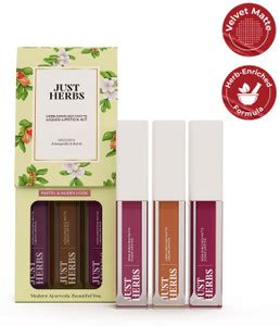 Just Herbs Herb Enrich Long Lasting Matte Liquid Lipstick Kitwith Sweet ...