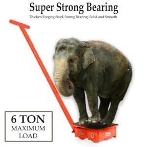 VOLTZ 6 TON CARGO TROLLEY WITH HANDLE 360 Degree Rotation Heavy Duty ...