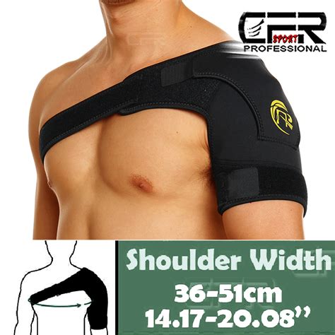 Buy Shoulder Brace Rotator Cuff Pain Relief Support Sleeve Adjustable ...