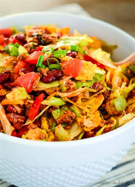 Vegetarian Taco Salad Catalina Dressing