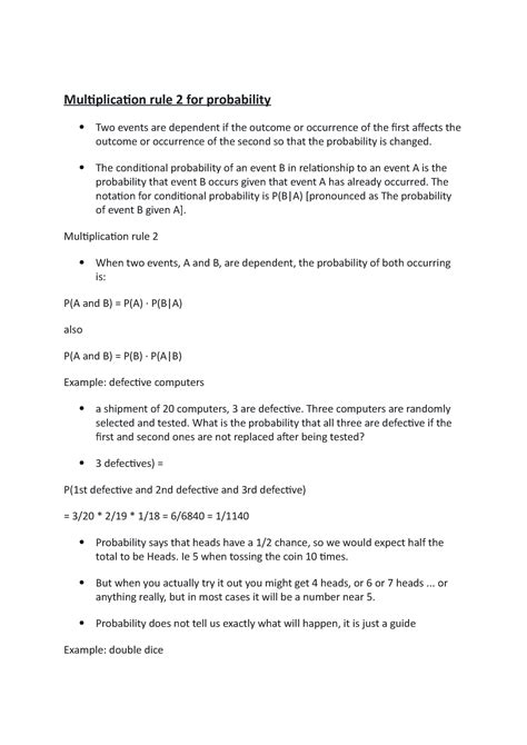Image result for Probability Multiplication Rule Constant