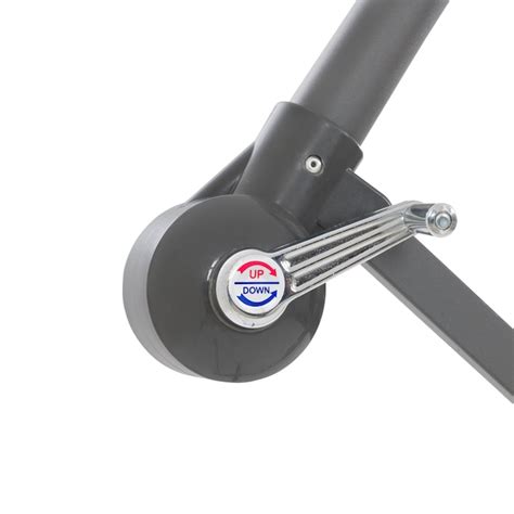 CorLiving 9.5-ft Steel Brown Slide-tilt Offset Patio Umbrella with Base ...