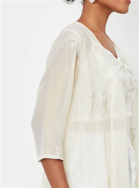 Buy Kalki x Max Women Embroidered Asymmetrical Shrug Online at just Rs ...