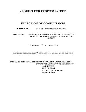 Fillable Online REQUEST FOR PROPOSAL RFP No: RFP 19-071 DATE: ... Fax ...