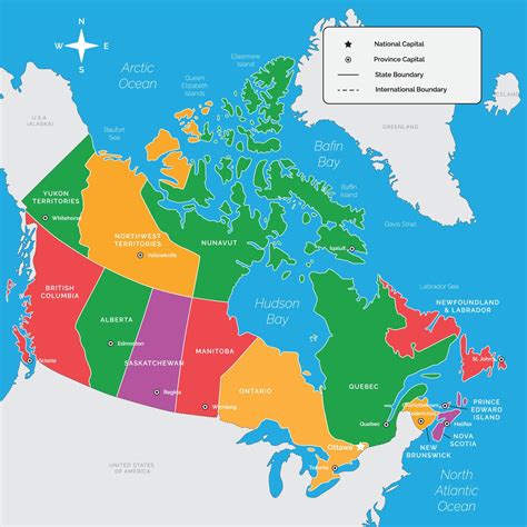 Detailed Map of Canada 21523296 Vector Art at Vecteezy