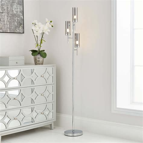 Chelsea 3 Light Floor Lamp Silver by Dunelm | ufurnish.com