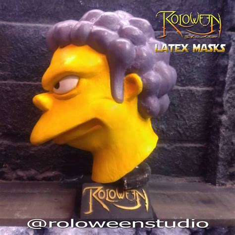 Moe the bartender the Simpsons Moe Szyslak Latex masknever | Etsy