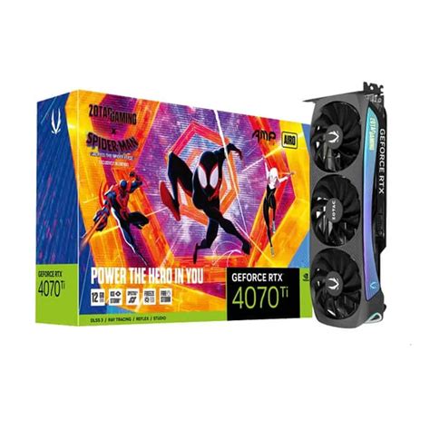 Buy ZOTAC Gaming GeForce RTX 4070 Ti AMP Airo Spider-Man Across The ...