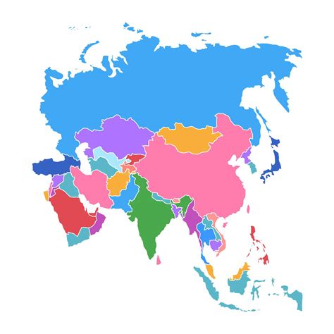 2025 Map Of Asia _ Map Of Asia Country Map – OBOJJ