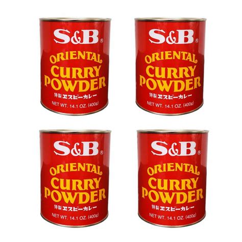 S&B Curry Powder, Oriental, 14.1oz Each (Pack of 4) - Walmart.com