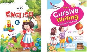 Quick ALPHABET B & ENGLISH WORD CURSIVE WRITING COMBO Books To Learn ...