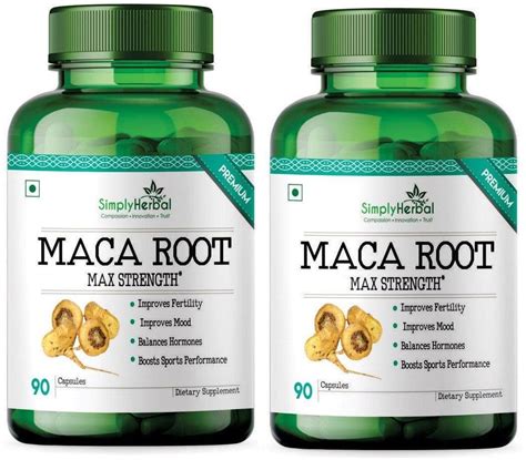 Simply Herbal Maca Root Capsules: Buy 90 Caps at Gudhealthy– GudHealthy