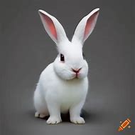 Image result for Cute White Bunny Left Side View