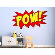 Buy VWAQ Comic Book Pow Wall Decal Sound Effect Superhero Pow Vinyl ...