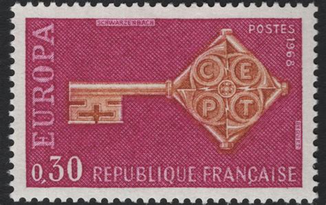 SCG5550 - France 1968 Europa – CEPT Key Design Set – Stamp and Cover Galaxy