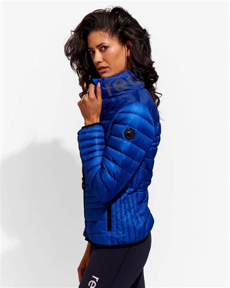 Lightweight womens down jacket - Big Blue - Redsware Clothing & Apparel