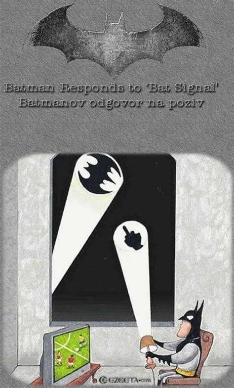 Batman Responds to 'Bat Signal' — Batmanov odgovor na poziv [ funny ]