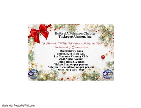 1st Annual White Christmas Military Ball Scholarship Fundraiser, Los ...