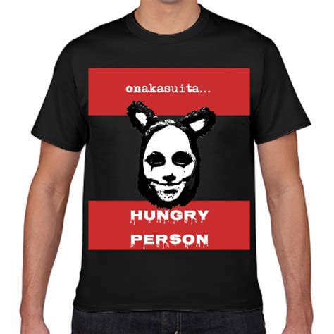 おなかすいたねこTシャツ/ブラック | WTE