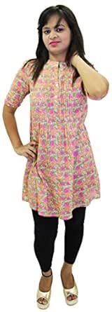 Gugi Designs Multicolor Floral Print Cotton Fabric Regular Fit Women's ...