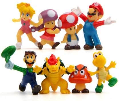 smart anime buy Super Mario Bros. Set Of 8 Pcs. Mario, Luigi, Princess ...