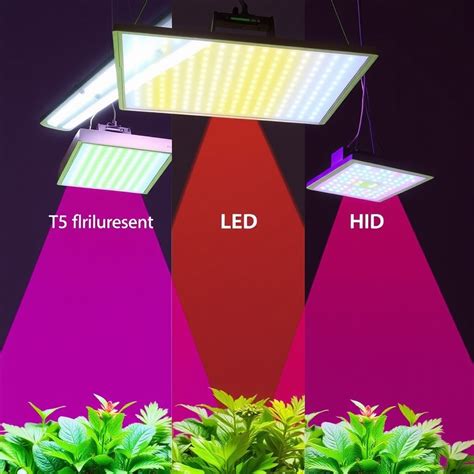 Comparing Light Spread Patterns: T5 vs. LED vs. HID - Easy Home Hydroponics
