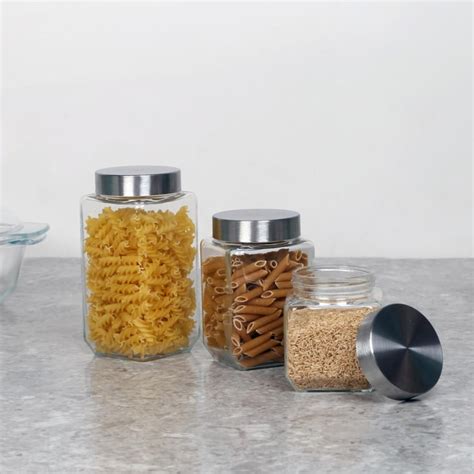Buy Vienna Glass Canister- Set Of 3 Pc from Home Centre at just INR 550.0