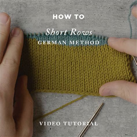 Image result for German Short Rows Tutorial