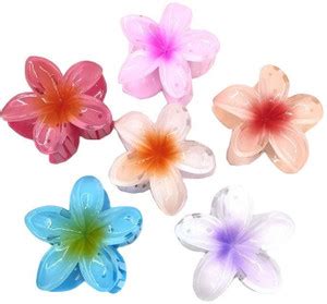 Sharum Crafts Flower Shape Claw Clip 4pc Hair Claw Price in India - Buy ...