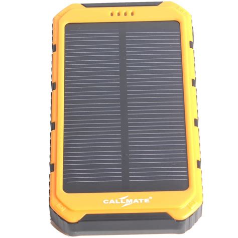 Callmate Power Bank Solar 12000 mAH - Yellow : Amazon.in: Electronics