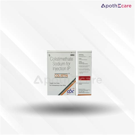 Buy Colistin 3 MIU Injection Online: Uses, Price, Dosage, Side Effects