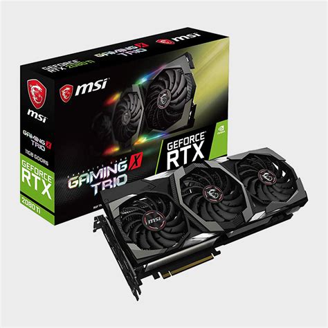 MSI GeForce RTX 2080 TI GAMING X TRIO 11GB RGB Graphics Card ...