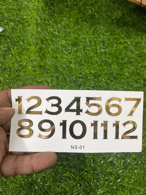 Number transparent resin Sticker – KnowHowArtCraft
