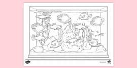 Fishbowl Colouring Sheet - Colouring Sheets (teacher made)