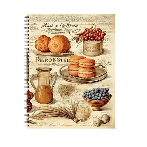 Vintage Recipe Book for Your Personal Recipes, Spiral Hardcover A5 6x8 ...