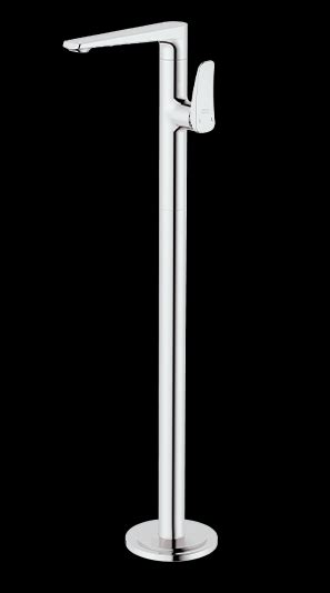 SINGLE LEVER BRASS BASIN MIXER FLOOR MOUNTED - AQUANT - ( CHROME - WAV – chabsons