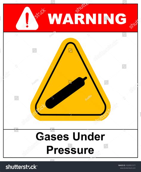 Gases Under Pressure Sign Symbol Stock Illustration 1020951577 ...