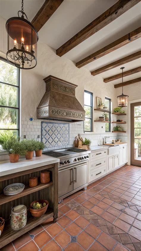 15 Stunning Red Floor Kitchen Designs for Your Home