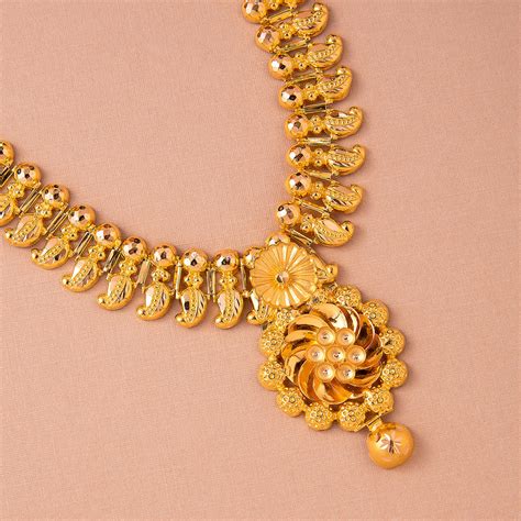 22KT Uma Kerala Necklace – MRJ JEWELLERS B2B