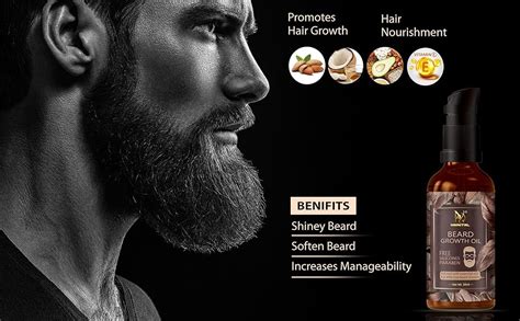 Beard Oil For Growing Beard Faster, Mustache Beard Growth Oil Pack Of 3 ...