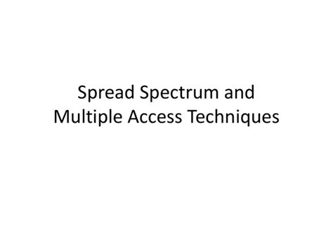 Spread Spectrum Multiple Access 的图像结果