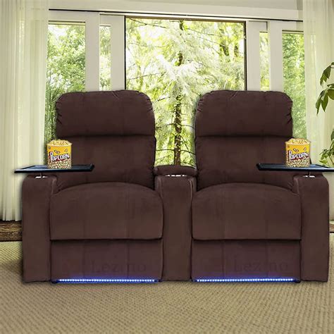 Lezino Two Seater Electric Recliner Chair for Home with Touch Sensor ...