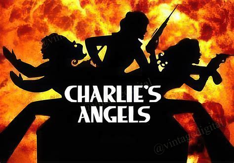 Vintage 1980s Charlie's Angels TV Show Logo Frameable Art Digital ...