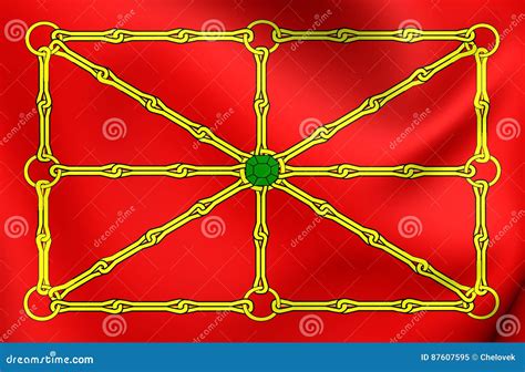 Kingdom of Navarre Flag stock illustration. Illustration of kingdom - 87607595