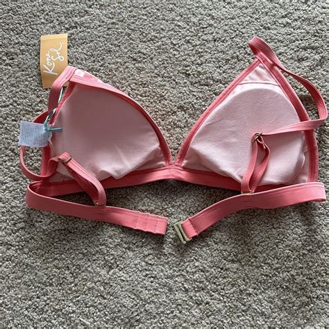 Kona Sol Women's Pink Bikini-and-tankini-tops | Depop