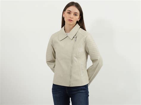 Women Solid Shirt Collar Jacket – United Colors of Benetton Store